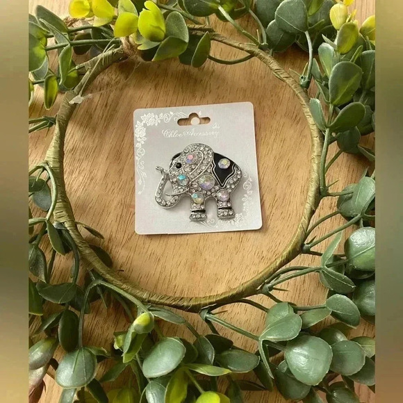 Jewelry - 🆕Lucky Elephant Brooch with Lots of Bling🆕